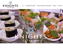 Tablet Screenshot of knightscatering.ie
